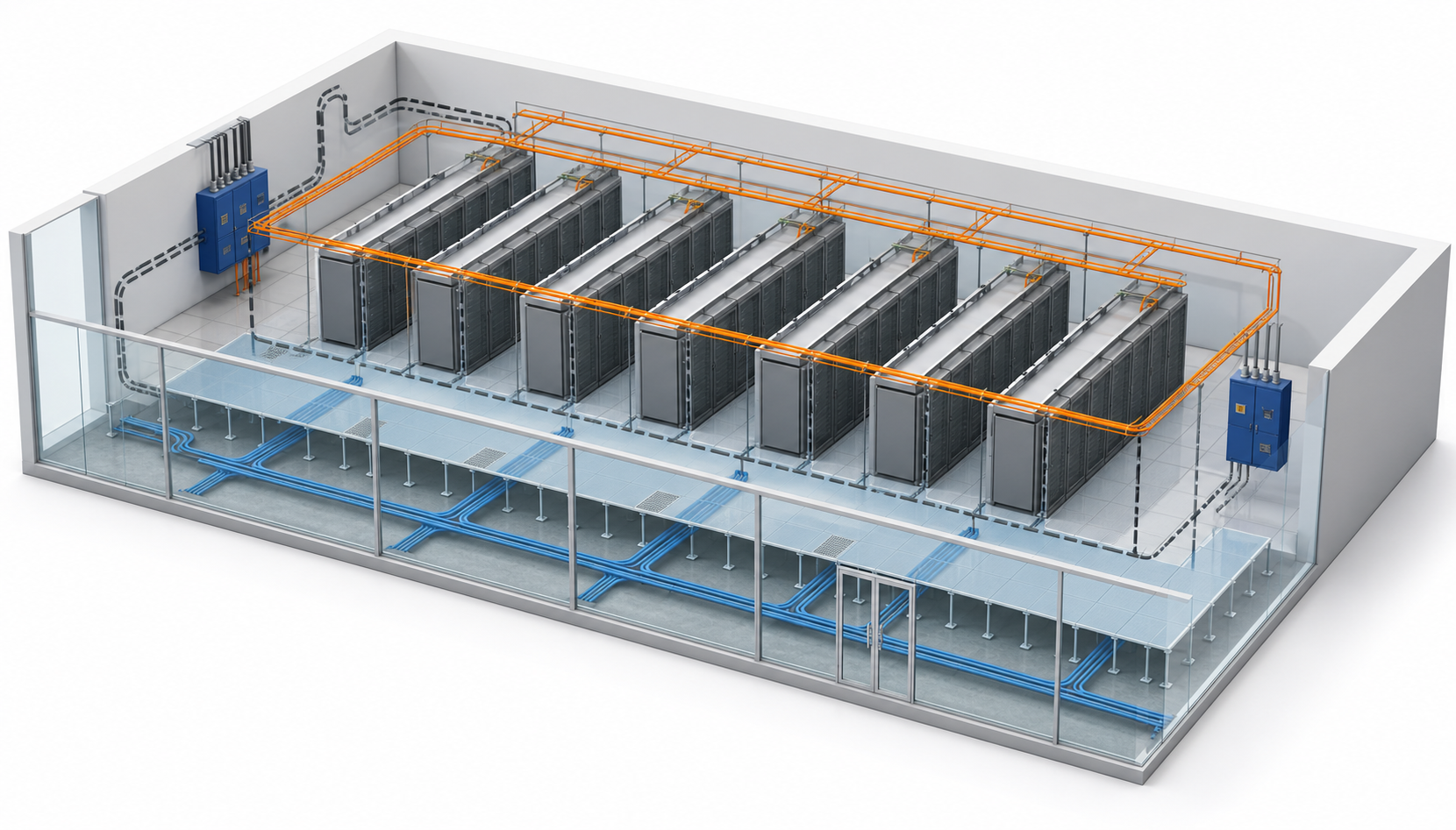 Data center room diagram preview